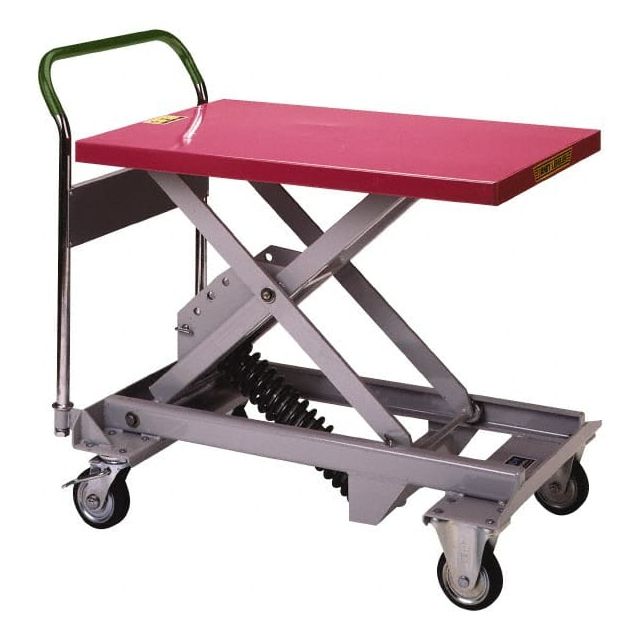 Mobile Hand Lift Table: 1,100 lb Capacity, 15.2