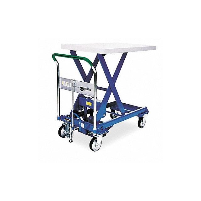 Scissor Lift Cart 1100 lb Steel Fixed MPN:A-500