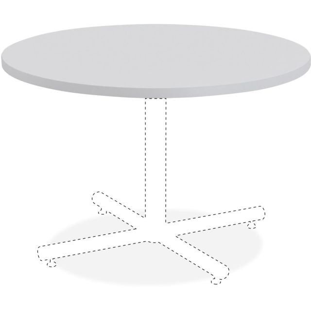 Lorell Hospitality Round Table Top, 36inW, Light Gray MPN:62575