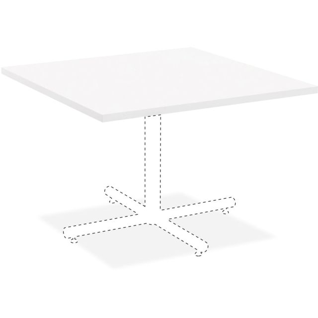Lorell Hospitality Square Table Top, 42inW, White MPN:99859