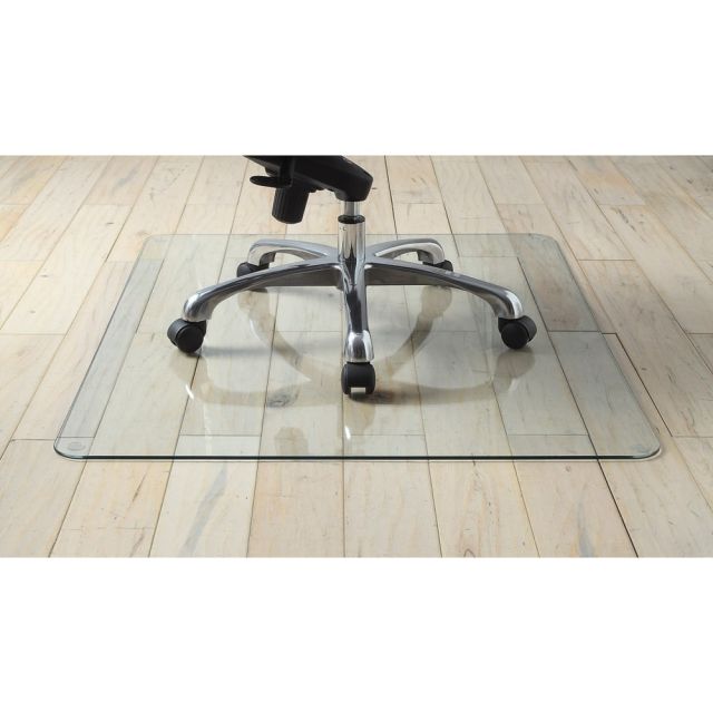 Lorell Tempered Glass Chair Mat, 36in x 46in, Clear MPN:LLR82833