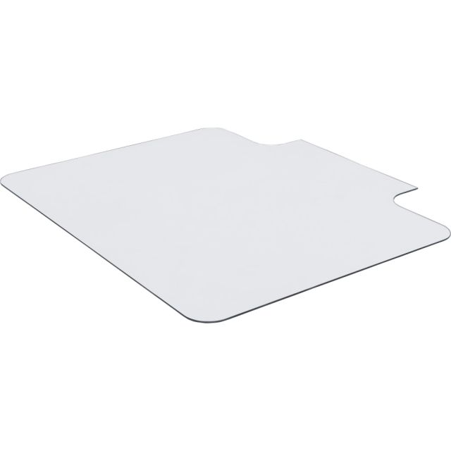 Lorell 48in x 36in Glass Chair Mat With Lip, Clear MPN:LLR82836