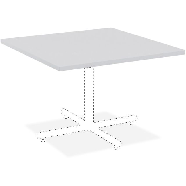 Lorell Hospitality Square Table Top, 36inW, Light Gray MPN:62583