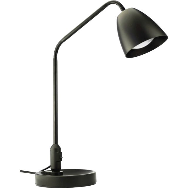 Lorell 7-watt LED Desk Lamp - 20.9in Height - 6.9in Width - 7 W LED Bulb - Desk Mountable - Black - for Home, Office, School (Min Order Qty 2) MPN:21599