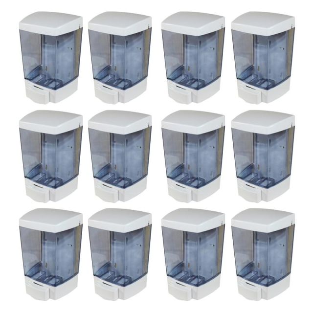 Genuine Joe Liquid Soap Dispenser - Manual - 1.44 quart Capacity - White - 12 / Carton MPN:85133CT