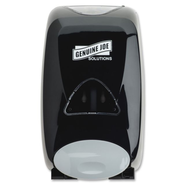 Genuine Joe Solutions Soap Dispenser - Manual - 1.32 quart Capacity - Black - 1Each (Min Order Qty 3) MPN:98206
