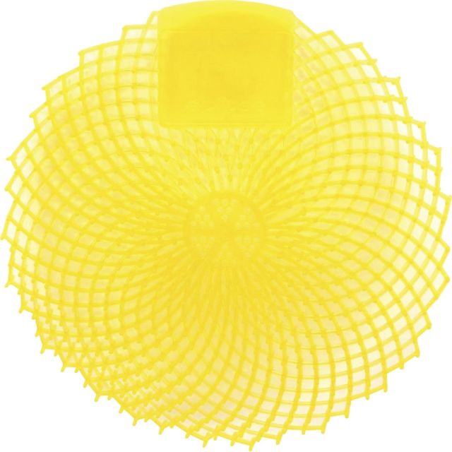 Genuine Joe Eclipse Scented Urinal Screen - Anti-splash, Flexible, Deodorizer, Sturdy - 1 Dozen - Yellow (Min Order Qty 3) MPN:85154