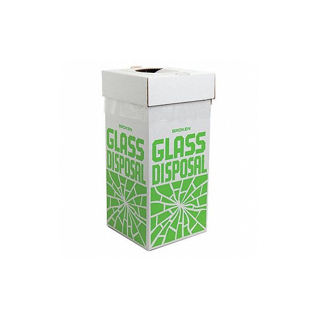 Glass Disposal Container 40 lb PK6 F24653-0001 Smoking Accessories