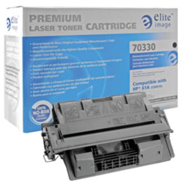Elite Image Remanufactured Black Toner Cartridge Replacement For HP 61A, C8061A, ELI70330 MPN:70330
