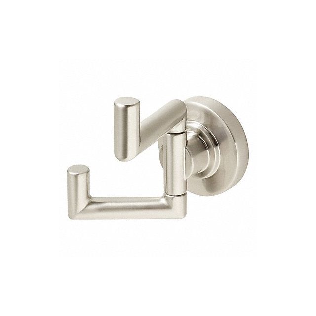 Double Point Hook Brushed Nickel MPN:SA-1008-BN