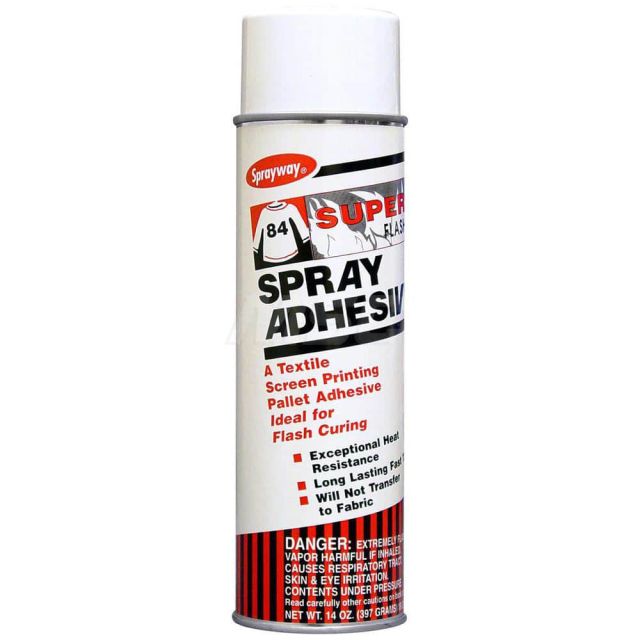 Spray Adhesive: 20 oz Aerosol Can, White MPN:SW084
