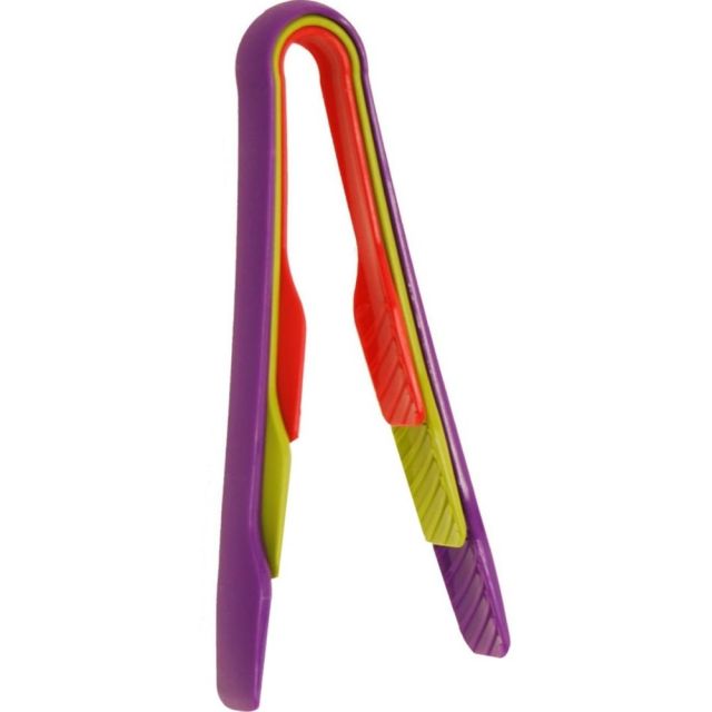 Starfrit Set of Three Nestable Tongs - 6, 8 and 10in - 3 Piece(s) - Tong - 3 x Tong - Dishwasher Safe - Nylon, Silicone, Stainless Steel (Min Order Qty 3) MPN:93453_003_0000