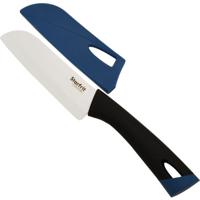 Starfrit Ceramic Santoku Knife, 5in, Blue (Min Order Qty 3) MPN:93872-003-NEW1