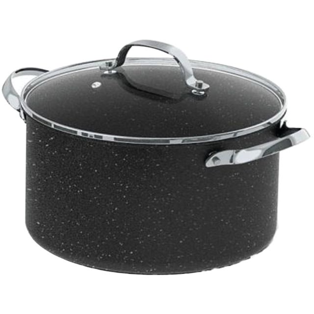 The Rock 6 Qt Stockpot wGlass Lid - Cooking - Dishwasher Safe - Oven Safe - Sauce Pot1.50 gal - Stainless Steel Handle - Glass Lid - 2 Case (Min Order Qty 2) MPN:060317-004-0000