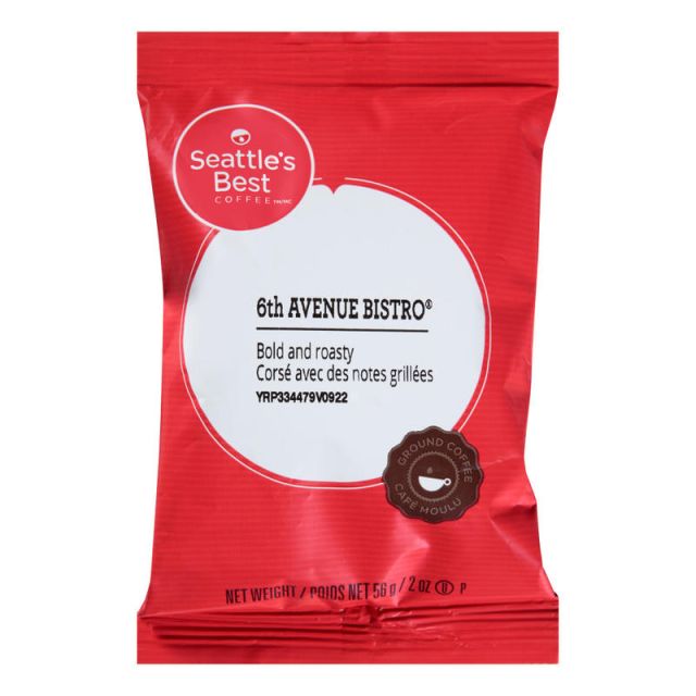 Seattles Best Coffee Single-Serve Coffee Packets, Level 4, Henrys Blend, Carton Of 18 (Min 11008560