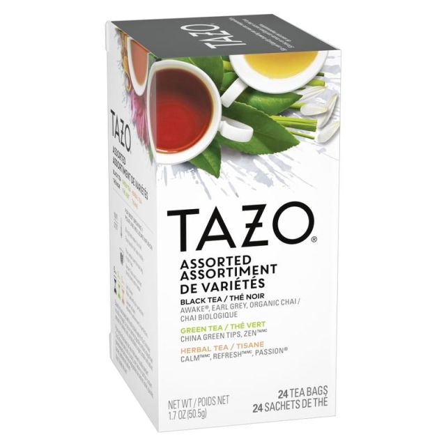 Tazo Assorted Flavored Tea Bags, Carton Of 24 (Min Order Qty 7) MPN:153966