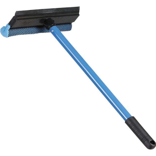 Ettore Scrubber Metal Handle Auto Squeegee - 8in Rubber Blade - Aluminum Handle - Light Weight, Durable, Rust Proof - Blue (Min Order Qty 12) MPN:ETO59016