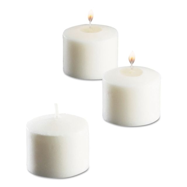 Sterno Food Warmer Votive Candles, 1 3/8inH x 1 1/2inW x 1 1/2inD, White, Pack Of 288 Candles MPN:40104