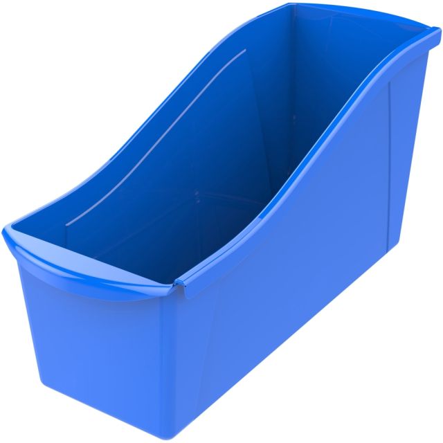 Storex Book Bin Set, Medium Size, Blue, Carton Of 6 (Min Order Qty 2) MPN:71101U06C