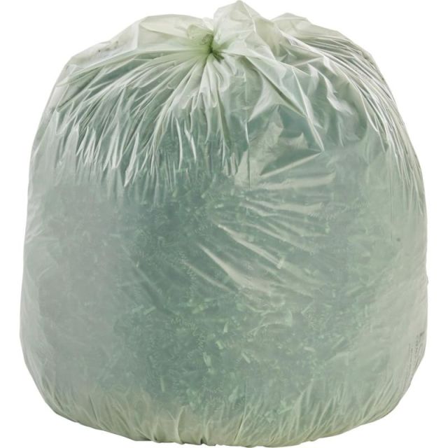 Stout EcoSafe-6400 Compostable Compost Bags, 1.1 mil, 30-Gallon, Green, Box Of 48 (Min Order Qty 2) MPN:E3039E11