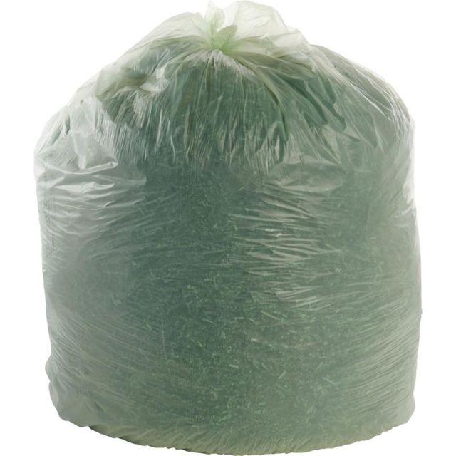 Stout EcoSafe-6400 Compostable Compost  Bags, 0.85 mil, 64-Gallon, Green, Box Of 30 (Min Order Qty 2) MPN:E4860E85