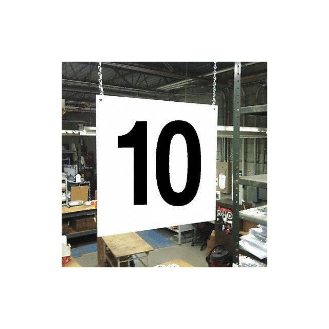 Hanging Aisle Sign Legend 10 MPN:HPS-FS1212-10