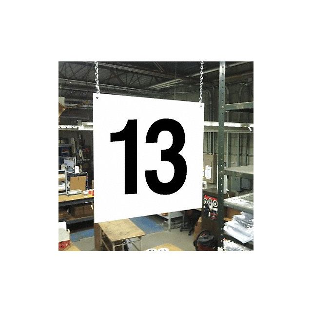 Hanging Aisle Sign Legend 13 MPN:HPS-FS1212-13