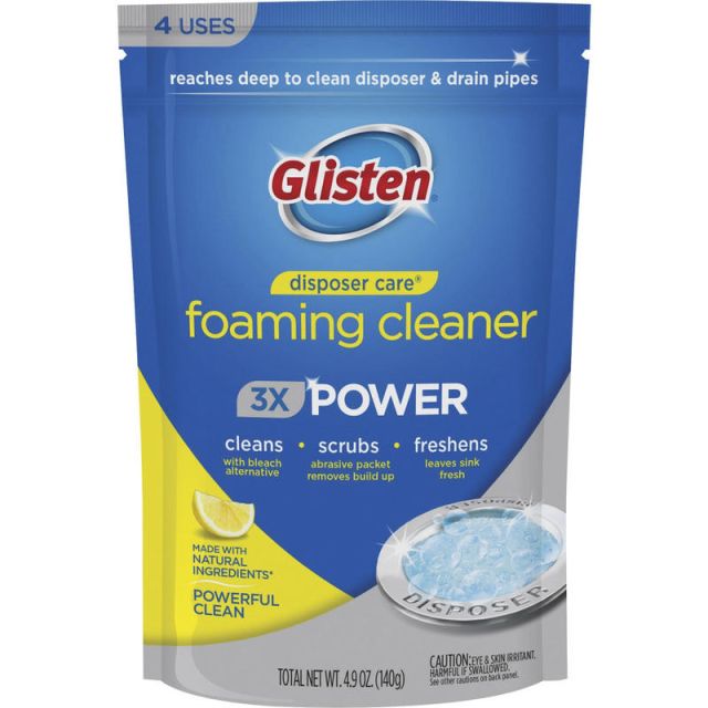 Glisten Disposer Care Foaming Cleaner - 4.9 fl oz (0.2 quart) - 4 / Pack - White, Blue (Min Order Qty 10) MPN:DP06NPB