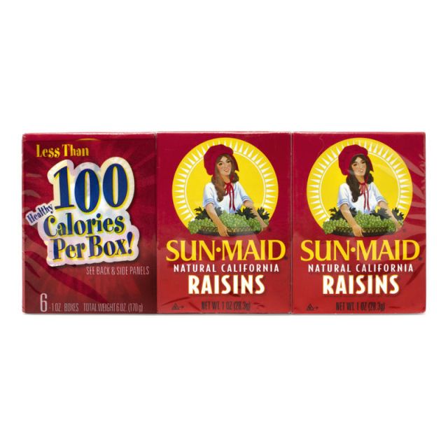 Boghosian California Seedless Raisins, 1 oz boxes, Pack of 36 (Min Order Qty 2) MPN:17400