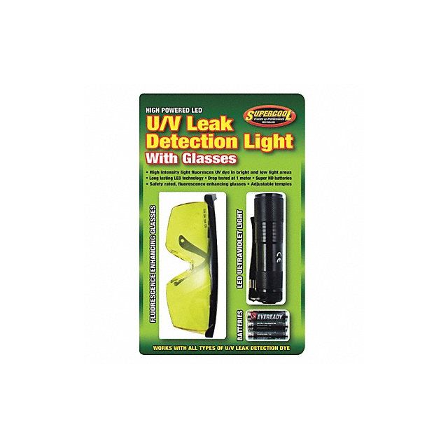LED U/V Leak Detection Light 7 in Steel MPN:27408
