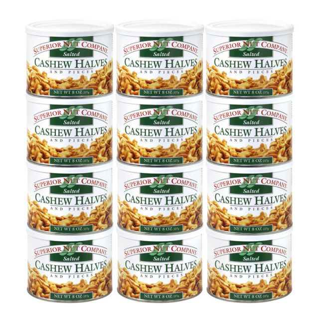 Superior Nut Salted Cashew Halves, 8 oz, 12 Count MPN:257