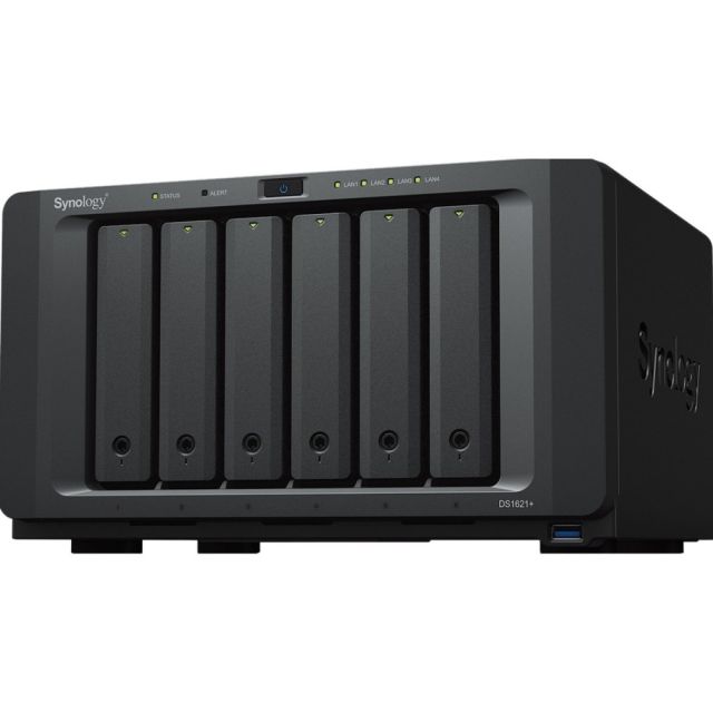 Synology DiskStation DS1621+ SAN/NAS Storage System - AMD Ryzen V1500B 2.20 GHz - 6 x HDD Supported - 0 x HDD Installed - 6 x SSD Supported - 0 x SSD Installed - 4 GB RAM - Serial ATA Controller MPN:DS1621+