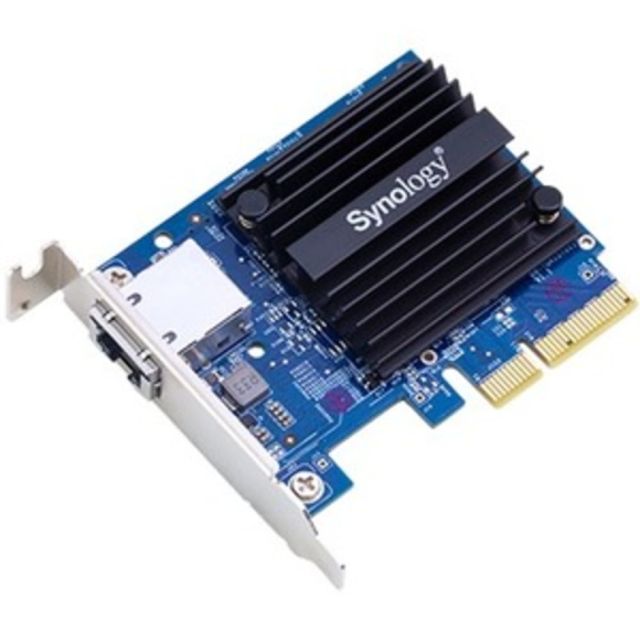 Synology Single-Port, High-Speed 10GBASE-T/NBASE-T Add-In Card For Synology NAS Servers - PCI Express 3.0 x4 - 1 Port(s) - 1 - Twisted Pair - 10GBase-T - Plug-in Card MPN:E10G18-T1