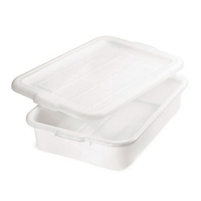 Tablecraft Food Storage Box, 7inH x 21-1/4inW x 15-3/4inD, White (Min Order Qty 3) MPN:1537N
