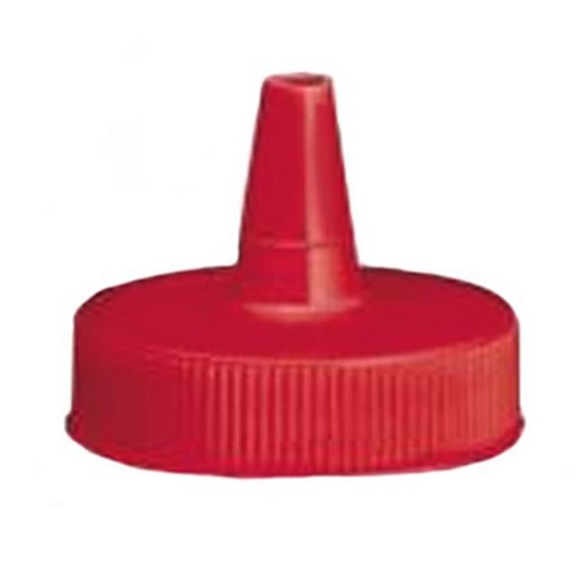 Tablecraft Squeeze Bottle Tops, 1 Oz, Red, Pack Of 12 Tops (Min Order Qty 6) MPN:100TK
