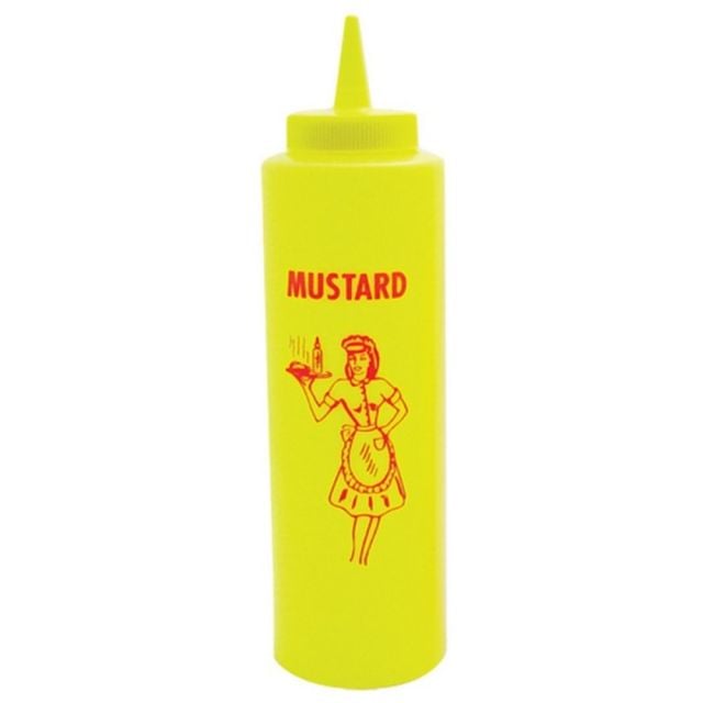 Tablecraft Mustard Squeeze Bottle, 12 Oz, Yellow (Min Order Qty 10) MPN:1112M
