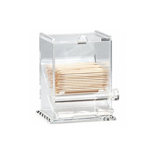 Toothpick Dispenser 3 3/4 in D Clear MPN:228