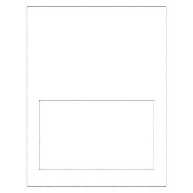 Label Maker Label: White, Paper, 4-1/4