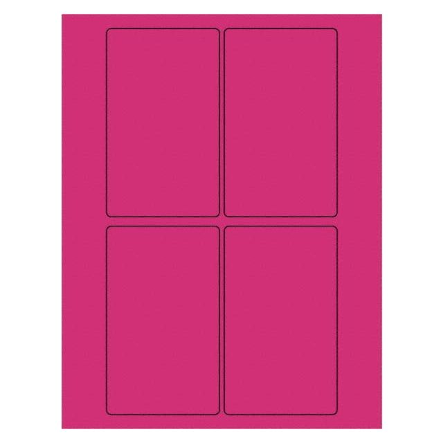 Label Maker Label: Fluorescent Pink, Paper, 5