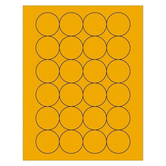 Label Maker Label: Fluorescent Orange, Paper, 1-21/32