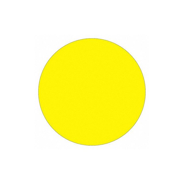 Inventory Circle Label 1/2 Yellow MPN:DL690L