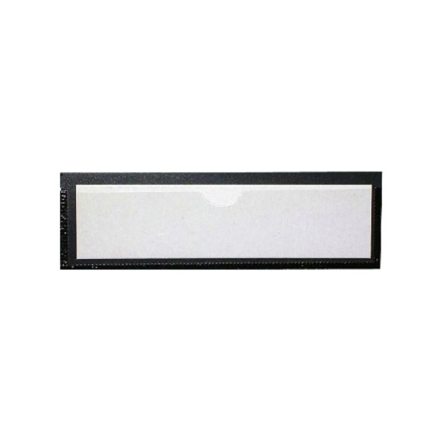 Tatco Magnetic Label Holders, 1 3/8in x 4 3/8in, Black/White, Pack Of 10 (Min Order Qty 3) MPN:29100