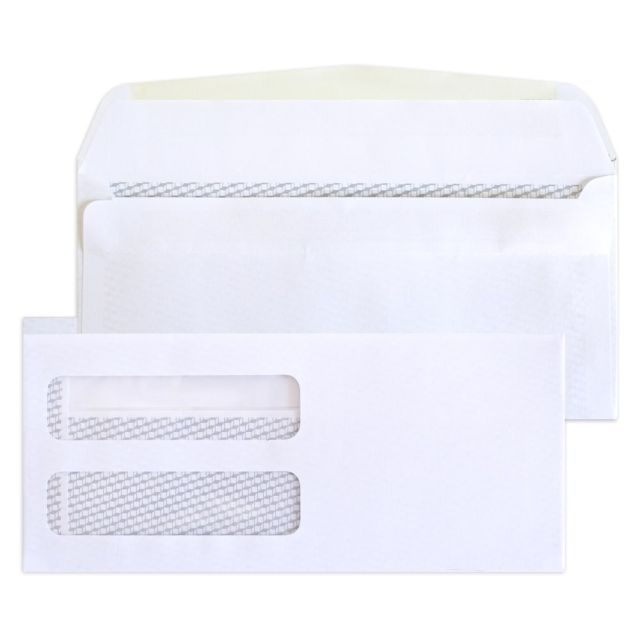 Healthcare #9 Double-Window Medical Billing Statement Envelopes, Left Windows (Top/Bottom), Self-Adhesive, White, Pack Of 2,500 Envelopes MPN:WSS9ANE2500