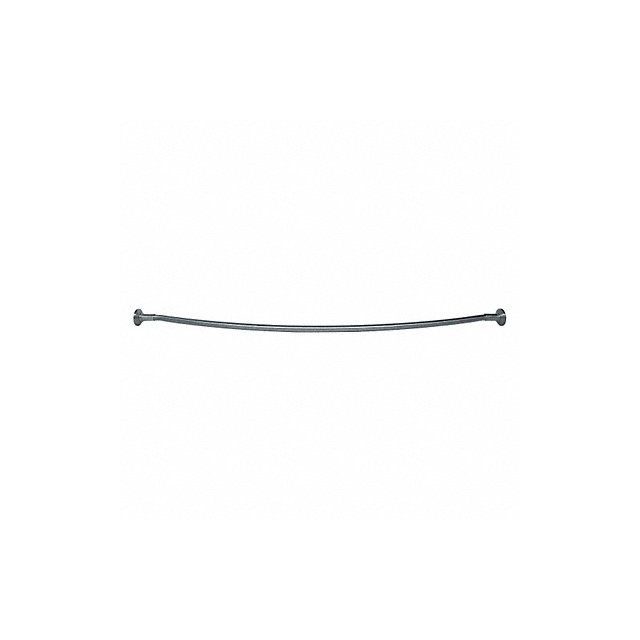 Curved Shower Rod SS 60in L Satin Nickel MPN:01-C6289SN