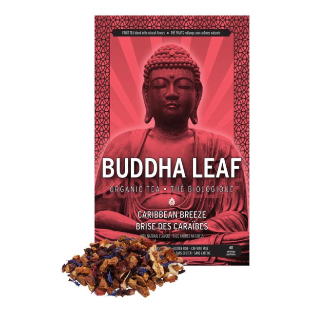 Tea Squared Buddha Caribbean Breeze Organic Loose Leaf Tea, 2.8 Oz, Carton Of 6 Bags MPN:129-CS