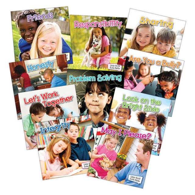 Teacher Created Resources Little World Social Skills Book Set, Grades K-2, Set Of 10 Books MPN:TCR102614