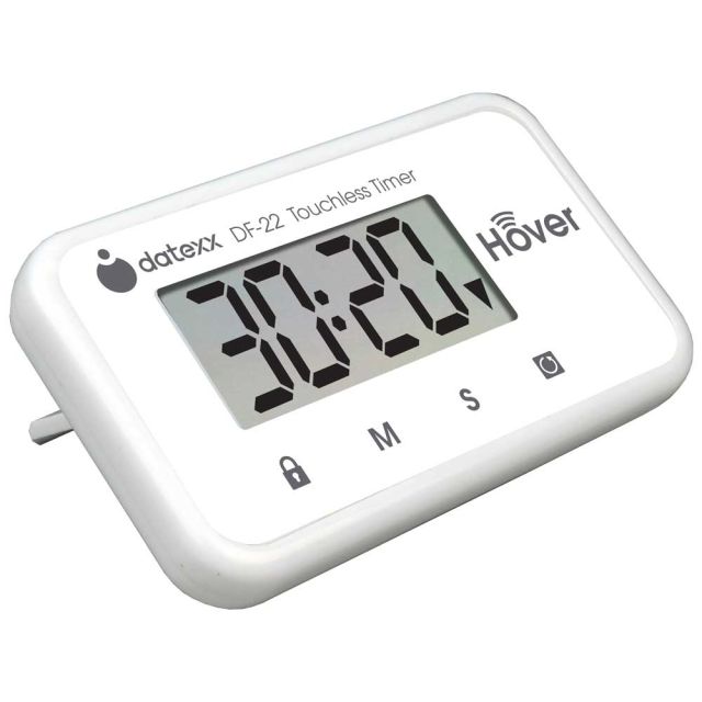Datexx Miracle Hover Touchless Timer, White (Min Order Qty 4) DF-22WH General Office Supplies