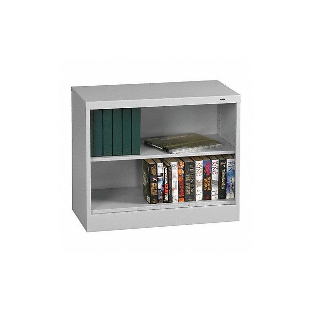 Bookcase Width 36 In 2 Shelf Grey MPN:BC18-30 LIGHT GREY