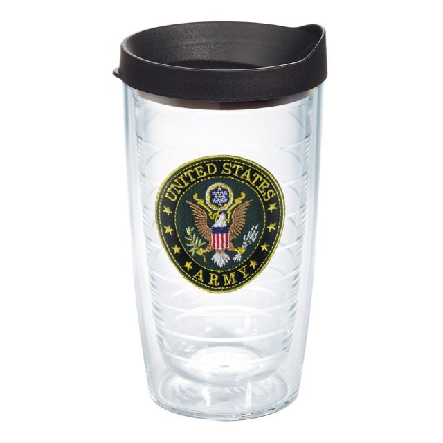Tervis Military Tumbler With Lid, US Army, 16 Oz, Clear (Min Order Qty 3) MPN:01062038