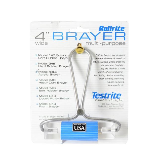 Testrite Visual Products Lucite Roller Burnisher, 4in (Min Order Qty 4) MPN:44LB